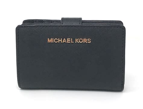 michael kors jet set black leather travel flap card holder.jpg